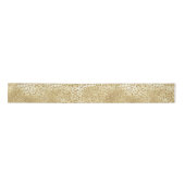Gold Glam Glitter Leopard Print         Lint (Voorkant)