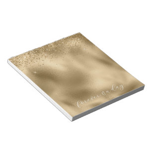 Gold Glam Glitter Notitieblok