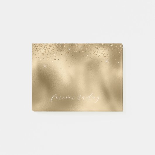 Gold Glam Glitter Post-it® Notes (Voorkant)