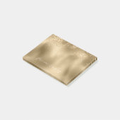Gold Glam Glitter Post-it® Notes (Schuin)