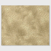Gold Glam Glitzy Glitter Leopard Print Cadeaupapier (Vlak)