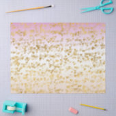 Gold Glam Hearts Confetti Pink Ombre Tissuepapier (Craft)