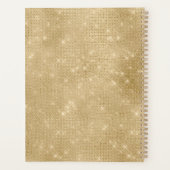 Gold Glam Sparkle Monogram Planner (Achterkant)