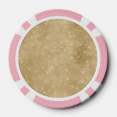 Gold Glam Sparkle Monogram Poker Chips (Achterkant)