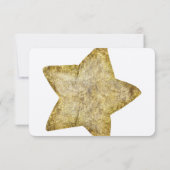 Gold Glam Star RSVP (Achterkant)