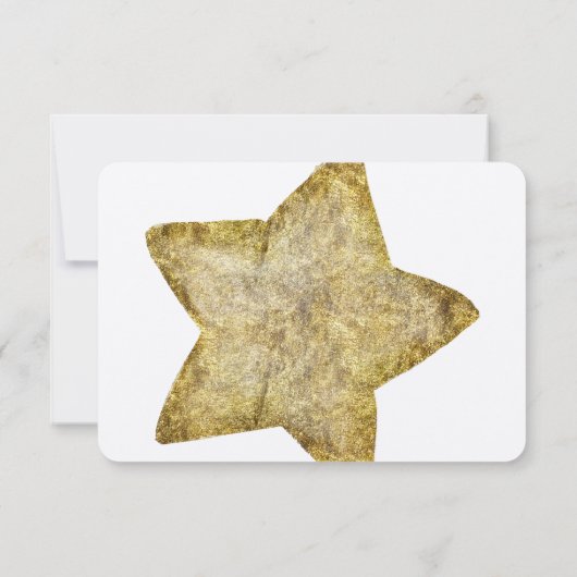 Gold Glam Star RSVP (Dos)