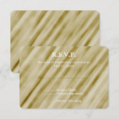 Gold Glam Wedding RSVP (Devant / Derrière)