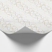 Gold Glam XOXO Cadeaupapier (Hoek)