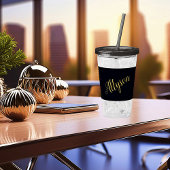 Gold glamour op maat acryl drinkbeker