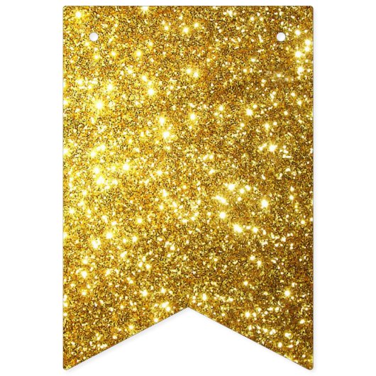 Gold Glitter 30thBirthday/Jubileum Party Banner (Eerste vlag)