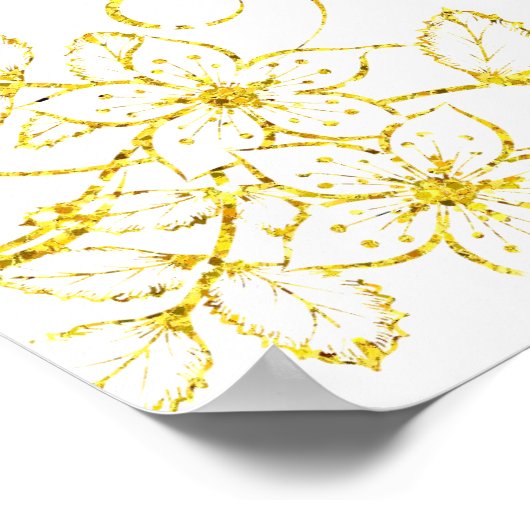 Gold Glitter, Aangepast, Weddenschap, Hartelijk da Poster (Hoek)