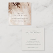 Gold Glitter Agate Hartelijk dank voor de korting Vierkante Visitekaartje (Voorkant / Achterkant)