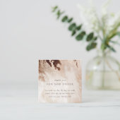 Gold Glitter Agate Hartelijk dank voor de korting Vierkante Visitekaartje (Staand voorkant)