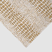 Gold Glitter Alligator Print Tissuepapier (Detail)