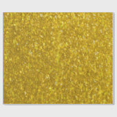 Gold Glitter Artwork Cadeaupapier (Vlak)