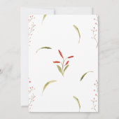 Gold Glitter Ballon Pink Floral Shower by Mail Kaart (Achterkant)