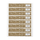 Gold Glitter bedrukt (Vel)