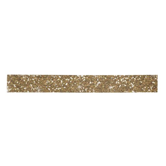 Gold Glitter bedrukt Lint (Voorkant)