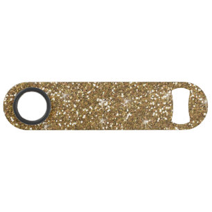 Gold Glitter bedrukt Speed Flessenopener