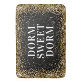 Gold Glitter Black White Dorm Sweet Dorm Badmat (Voorkant Verticaal)