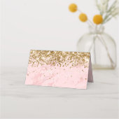 Gold Glitter Blush Pink Marble Blank (Achterkant)