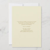 Gold Glitter Bold AFSTUDEERDER Typografie Afstuder Aankondiging (Achterkant)