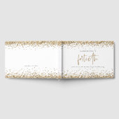 Gold Glitter Borders 40e verjaardag Gastenboek (Volledig)