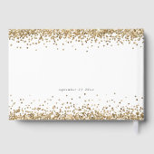 Gold Glitter Borders 40e verjaardag Gastenboek (Achterkant)