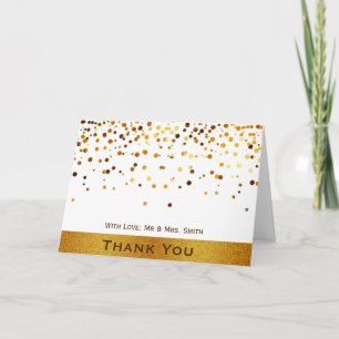 Gold Glitter Budge Confetti Sparkles Bedankt
