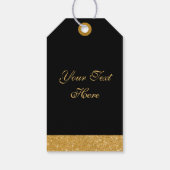 Gold Glitter Cadeaulabel (Achterkant)