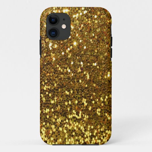 Gold Glitter Case-Mate iPhone Case (Achterkant)
