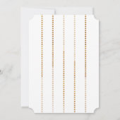 Gold Glitter Chalis First Community Invitation Kaart (Achterkant)