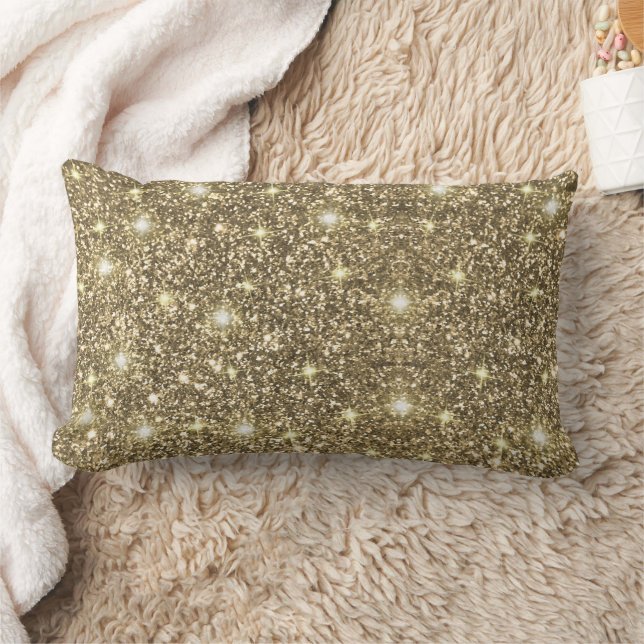 Gold Glitter Chic Glam Kussen (Deken)