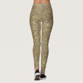 Gold Glitter Chic Glam-Leggings Leggings (Achterkant)