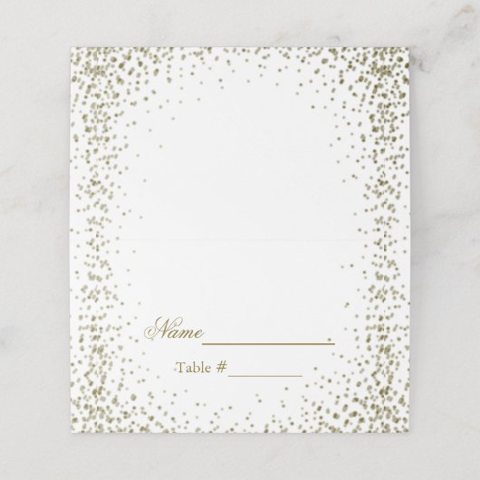 Gold Glitter Confetti (Buitenkant ongevouwen)