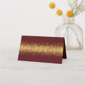 Gold Glitter Confetti op Bourgogne (Achterkant)