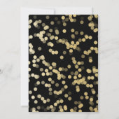 Gold Glitter Confetti Wedding Kaart (Achterkant)