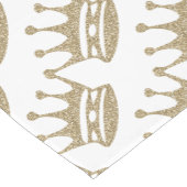 Gold Glitter Crown Korte Tafelloper (Hoek)