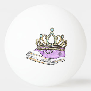 Gold  Glitter Crown Pingpongballen