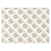 Gold Glitter Crown Tafelkleed (Voorkant (Horizontaal))