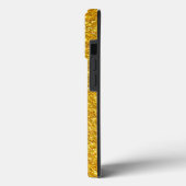 Gold Glitter Custom Name Hoesje-Mate iPhone Case (Achterkant / Links)