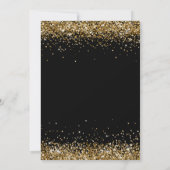 Gold Glitter Diamonds 50th Birthday Invitation (Dos)