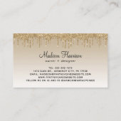 Gold Glitter Drids Cake Bakery Visitekaartje (Achterkant)