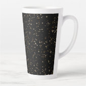 Gold Glitter Dust on Black Latte Mok (Rechts)