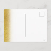 Gold Glitter Elegant Wedding Briefkaart (Achterkant)