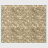 Gold Glitter Elephants Cadeaupapier (Vlak)