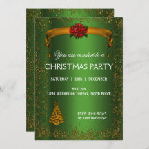 Gold Glitter en Green Kerstmis