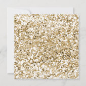 Gold Glitter en Metallic Silver Afstuderen Kaart (Achterkant)
