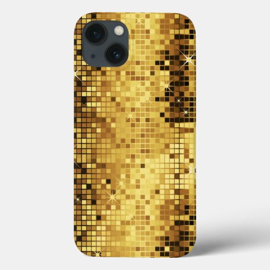 Gold Glitter en Sparkles Pattern Case-Mate iPhone Case (Achterkant)