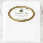 Gold Glitter en White Product Labels bevestigen de (Tas)